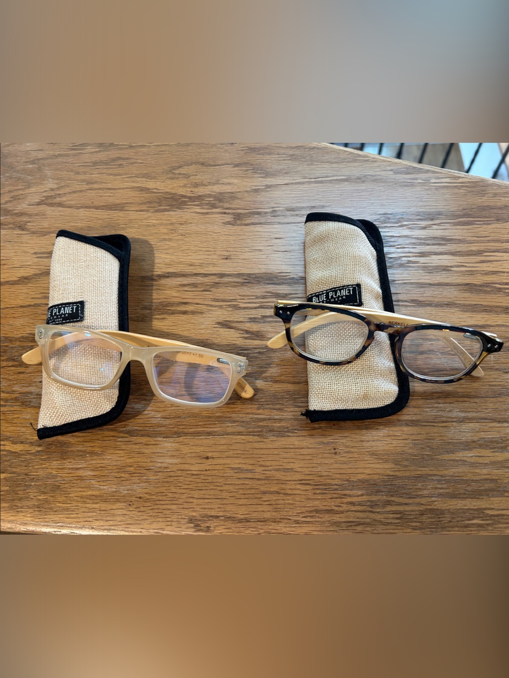 Blu Planet Readers 1.5 strength Clear Pair and Tortoiseshell Pair Glasses Set